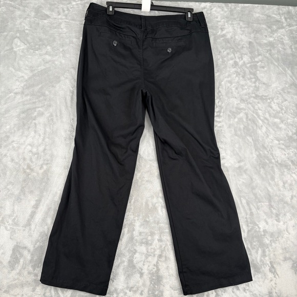 Lane Bryant Dress Casual Pants Straight Leg Black Stretch Womens Size 16 Average - Picture 8 of 12